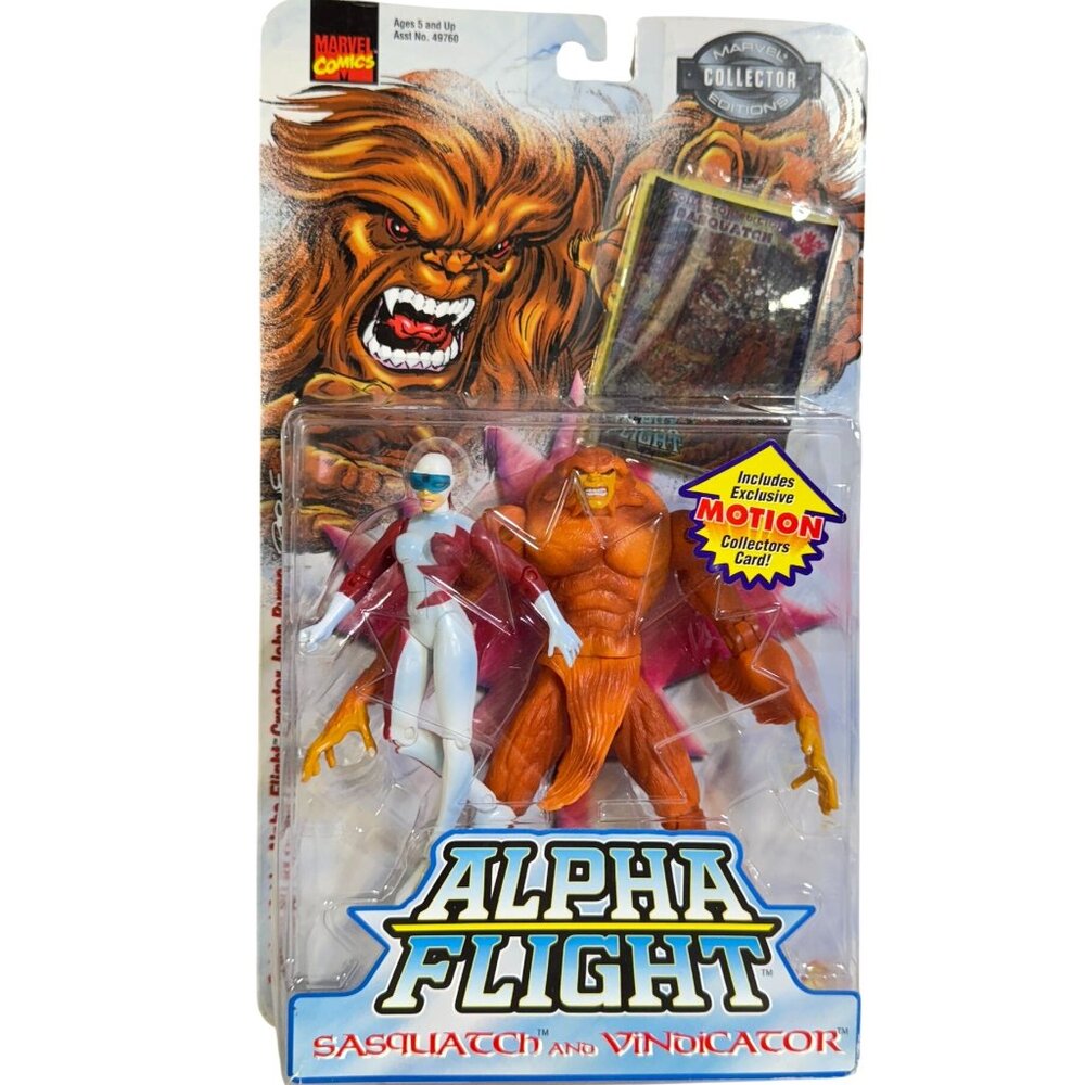 1999 NIB New Marvel Collector Edition Alpha Flight Figure Sasquatch & Vindicator